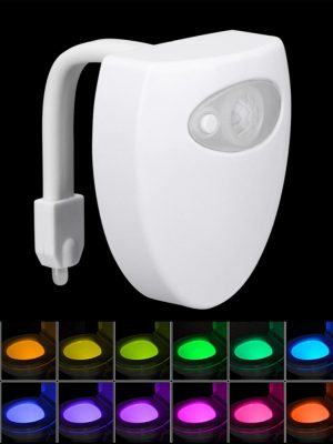 Smart PIR Motion Sensor Lamp Lighting WC Toilet Seat Bowl USB 16 Colors rgb Waterproof Backlight decor LED Night Light