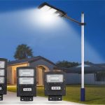 Solar Street Light, PC Plastic Shell Ultraviolet Proo Automatical Solar Powered Street Lamp for Garages