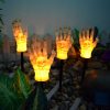 Halloween Waterproof Ghost Hand Lamp Solar Villa Garden Light Outdoor Garden Decorative Skeleton Hand Atmosphere Night Light