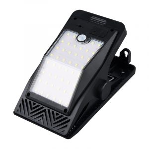 New Solar LED Garden Clip Light Motion Sensor Super Bright Garden Wall Light Emergency Lighting