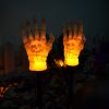 Halloween Waterproof Ghost Hand Lamp Solar Villa Garden Light Outdoor Garden Decorative Skeleton Hand Atmosphere Night Light