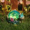 New Outdoor Solar Snail Blue Crystal Ball Sculpture Ornament Creative Resin Garden Landscape Decoration Light