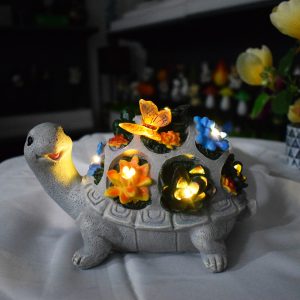 New Outdoor Solar Snail Blue Crystal Ball Sculpture Ornament Creative Resin Garden Landscape Decoration Light