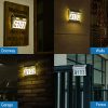 Waterproof Stainless Steel Motion Sensor Led Solar House Address Number Plaque Light For Home Garden Door Lamp Lighting