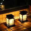 Outdoor Waterproof Garden Patio Layout Festive Decorations Solar Powered Hanging Tree Candle Lanterns Palace Lights