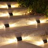 Solar Outdoor Garden Light Waterproof Decorative Wall Fence Railing Lamp for Home Stair Step Lighting