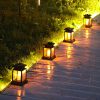 Outdoor Waterproof Garden Patio Layout Festive Decorations Solar Powered Hanging Tree Candle Lanterns Palace Lights