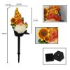 Garden Courtyard Decorative Solar Light Outdoor Gnome Elf Resin Ground Stake Landscape Light