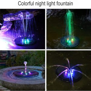 Solar Fountain For Outdoor Garden Birdbath Ponds Pool