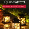 Outdoor Waterproof Garden Patio Layout Festive Decorations Solar Powered Hanging Tree Candle Lanterns Palace Lights