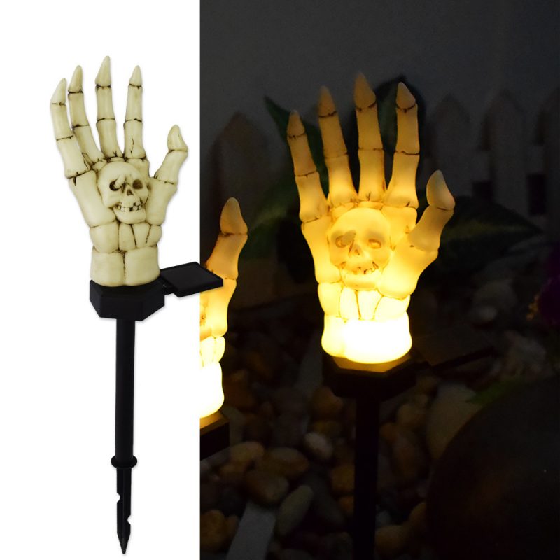 Halloween Waterproof Ghost Hand Lamp Solar Villa Garden Light Outdoor Garden Decorative Skeleton Hand Atmosphere Night Light