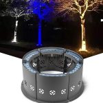 LED Tree-Mount Ring Light Outdoor Waterproof Circular Tree Spotlight RGB Multicolor Landscape Tree Lighting