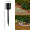 Solar Outdoor Garden Atmosphere Stake Light Landscape Decoration Lawn Lamp for Villa and Home Yard with Shadow Effects