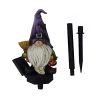 Garden Courtyard Decorative Solar Light Outdoor Gnome Elf Resin Ground Stake Landscape Light