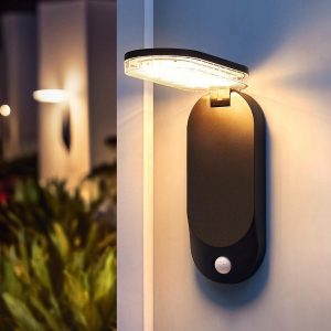 Foldable Solar Motion Sensor Wall Light PIR Motion Detection Solar Security Lamp