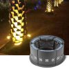 LED Tree-Mount Ring Light Outdoor Waterproof Circular Tree Spotlight RGB Multicolor Landscape Tree Lighting