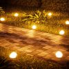 Solar Outdoor Garden Lawn Ground Light Glowing Pebble Decorative Lamp Waterproof Landscape Stone Light