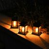 Outdoor Waterproof Garden Patio Layout Festive Decorations Solar Powered Hanging Tree Candle Lanterns Palace Lights