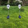 New Solar Swinging Pumpkin Skull LED Lawn Lamp Outdoor Garden Halloween Scene Decoration Light