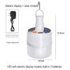 Portable Outdoor Tente Home Lantern Usb Rechargeable Solar Charging Led Emergency Lamp Bulb Bbq Camping Lights