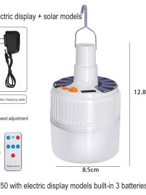 Portable Outdoor Tente Home Lantern Usb Rechargeable Solar Charging Led Emergency Lamp Bulb Bbq Camping Lights