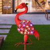 Solar Flamingo Lawn Stake Light Landscape Decorative Lamp for Outdoor Villa Garden Courtyard