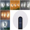 Waterproof Solar Outdoor Garden Fence Decor Landscape Yard Stair Wall Wash Light Oval Acrylic Wall Lamp