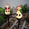 New Solar Christmas Resin Creative Cute Stake Light Garden Landscape Decorative Lawn Lamp