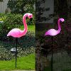 Outdoor Ip65 Waterproof Garden Flamingo Decorative Led Solar Powered Lawn Ground Stake Light For Park Pathway Walkway Decor