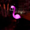 Outdoor Ip65 Waterproof Garden Flamingo Decorative Led Solar Powered Lawn Ground Stake Light For Park Pathway Walkway Decor