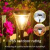 Outdoor Ip65 Waterproof Auto On/Off Solar Garden Pathway Lights For Lawn Patio Yard Walkway Deck Driveway Landscape Lighting