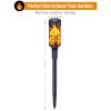 New Solar Outdoor Light LED Waterproof Lawn Stake Light for Garden Atmosphere Holiday Baking Flame Light