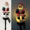 New Solar Christmas Resin Creative Cute Stake Light Garden Landscape Decorative Lawn Lamp