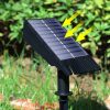 Solar Outdoor Waterproof Spotlight Super Bright Ground Stake Lawn Spot Light for Home Outside Landscape Garden Tree Lighting