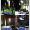 Solar Outdoor Clamp Light with Motion Sensor for Garden Patio Camping