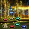 Solar Ladybug Butterfly Lights 3-in-1 Outdoor LED Cat Paw Bear Paw Stake Lights for Lawn and Garden