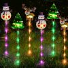 New Solar Snowman Lawn Light Acrylic Ground Stake for Christmas Holiday Decorations