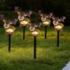 New Solar Snowman Lawn Light Acrylic Ground Stake for Christmas Holiday Decorations