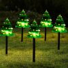 New Solar Snowman Lawn Light Acrylic Ground Stake for Christmas Holiday Decorations