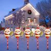 New Solar Snowman Lawn Light Acrylic Ground Stake for Christmas Holiday Decorations