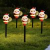 New Solar Snowman Lawn Light Acrylic Ground Stake for Christmas Holiday Decorations