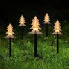 New Solar Snowman Lawn Light Acrylic Ground Stake for Christmas Holiday Decorations