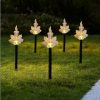 New Solar Snowman Lawn Light Acrylic Ground Stake for Christmas Holiday Decorations