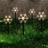 New Solar Snowman Lawn Light Acrylic Ground Stake for Christmas Holiday Decorations