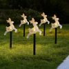 New Solar Snowman Lawn Light Acrylic Ground Stake for Christmas Holiday Decorations