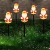 New Solar Snowman Lawn Light Acrylic Ground Stake for Christmas Holiday Decorations