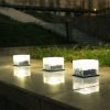 Solar Lawn Lights Outdoor Waterproof Garden Patio Villa Decor Ice Brick Ground Lights