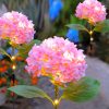 Realistic Hydrangea Solar Garden Stake Light Waterproof Outdoor LED Lawn Decor