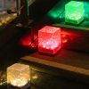 Solar Lawn Lights Outdoor Waterproof Garden Patio Villa Decor Ice Brick Ground Lights