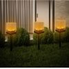 Solar Lawn Lights Outdoor Waterproof Garden Patio Villa Decor Ice Brick Ground Lights